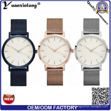 Yxl-109 Promoção Malha De Aço Strap Watch Vogue Homens De Luxo Relógio De Venda Quente De Quartzo De Aço Inoxidável Relógio De Pulso Design Personalizado Relógios